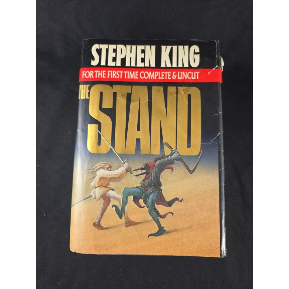 Stephen King The STAND 1990 COMPLETE & UNCUT w DJ Hardcover Horror Thriller